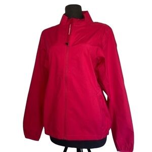 SUN MOUNTAIN WATERPROOF WINDBREAKER PINK JACKET OUTDOOR SPORT MEDIUM
